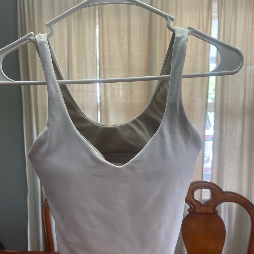 White Sleeveless V-Neck Top